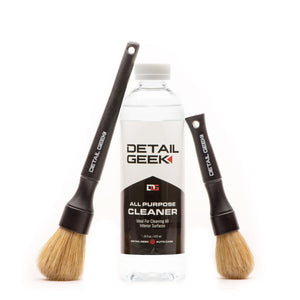  Detailing Brush Set -5 Different Sizes Premium Natural
