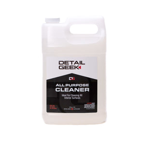 Detail Geek 1 Gallon All Purpose Cleaner for cleaning car interior dash doors vinyl plastic rubber floor mats carpets