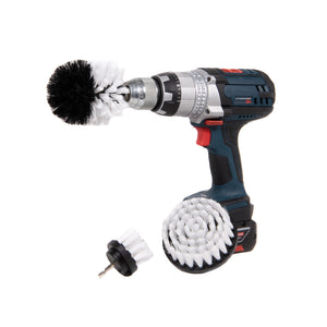 detail geek drill brush set soft white bristles
