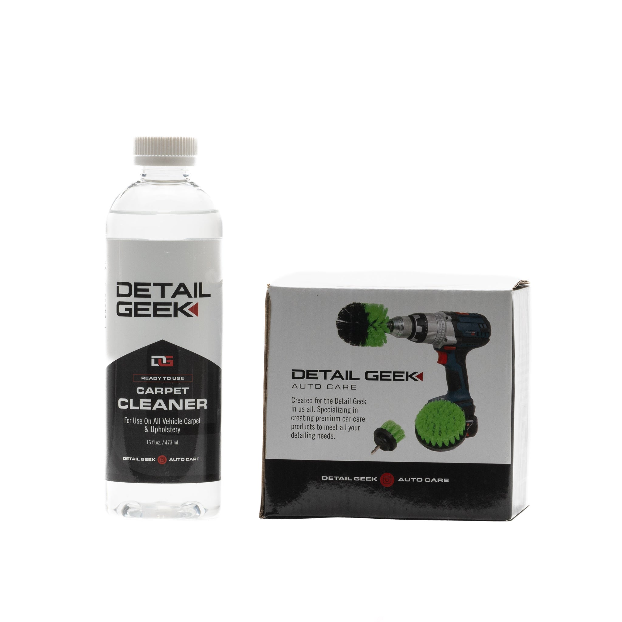 Detail Geek - Medium Green Drill Brush Set - Detail Geek Auto Care