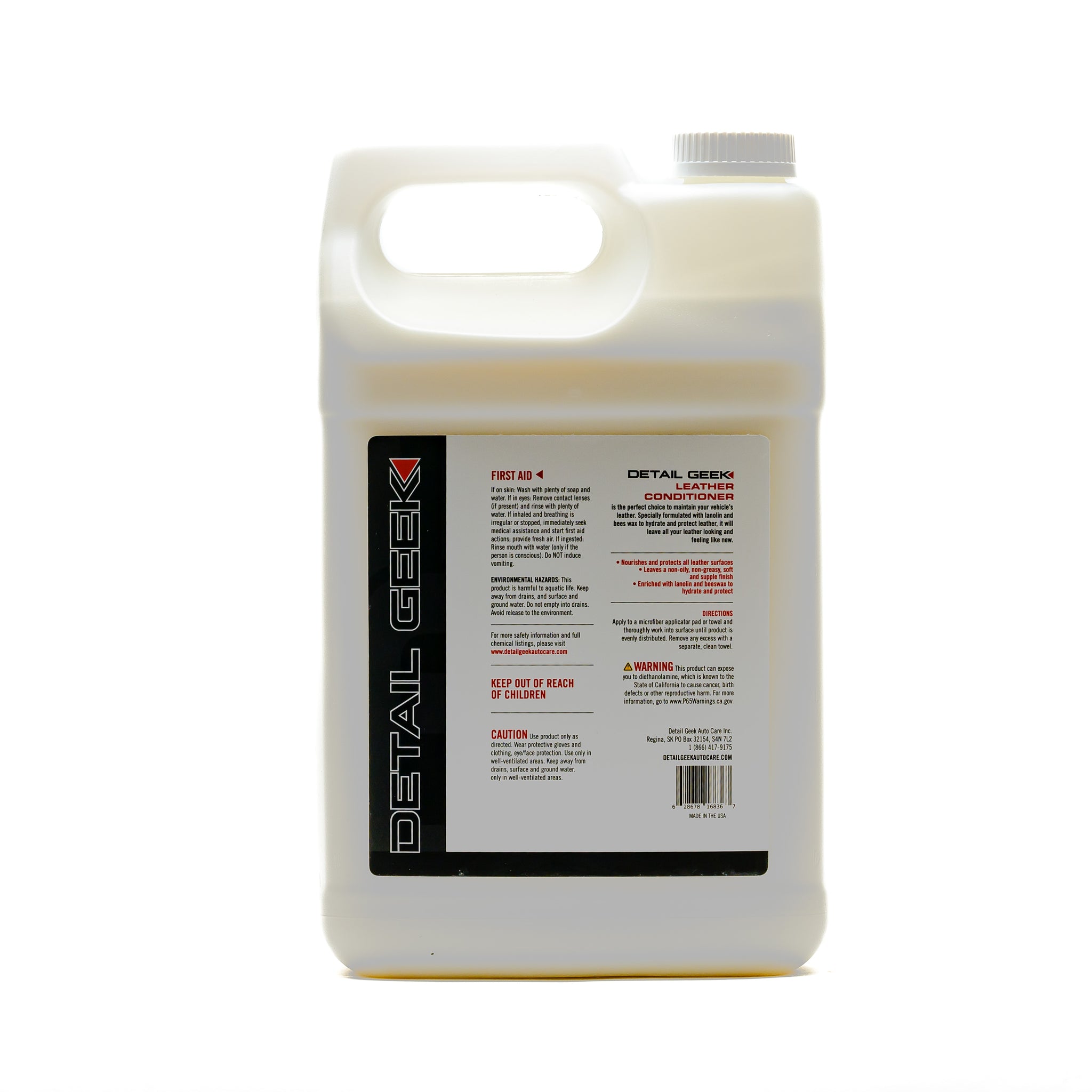 Detail Geek - Leather Conditioner - GALLON - Detail Geek Auto Care
