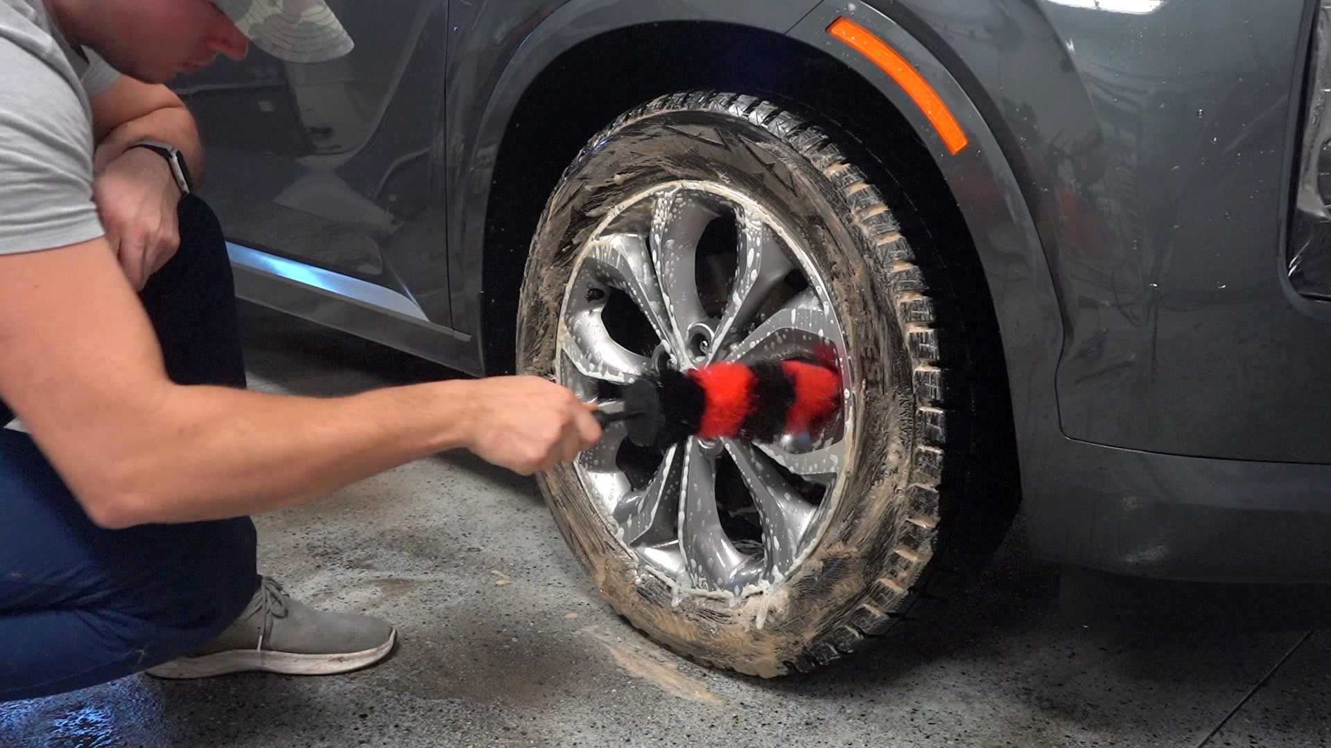 Car Tire Rim Brush Wheel Hub Cleaning Brushes Car Wheels Detailing Cleaning