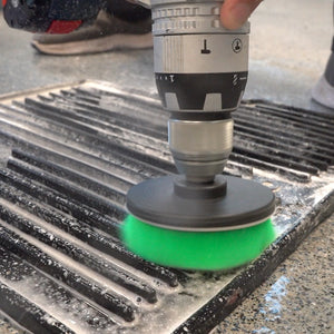 detailing brush for drill cleaning truck mat in auto care shop