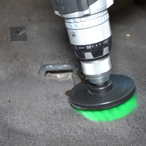 soft drill bit brush detailing a dirty car